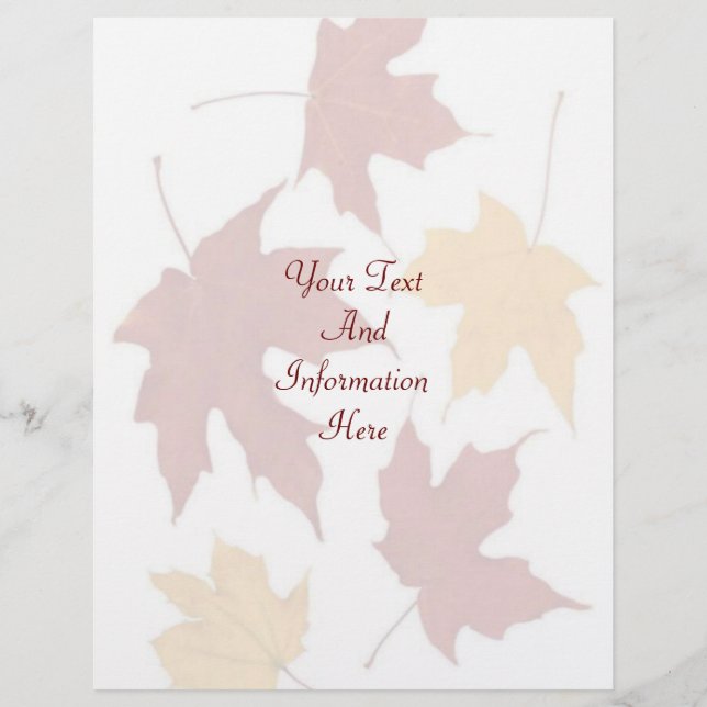 Lámina Autumn Letterhead (Anverso)
