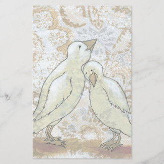 Lámina Aves amorosas estacionadas pareja perfecta arte ro