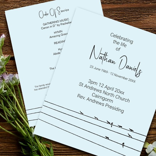 Lámina Aves en una celebración por cable de papel de vida (Subido por el creador)