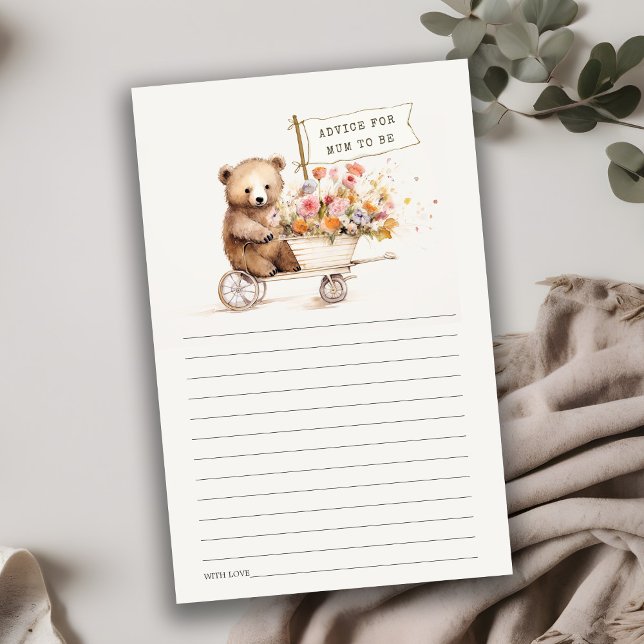 Lámina Aviso De Carro De Floral De Teddy Para Mamá Baby S (Subido por el creador)