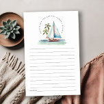 Lámina Aviso De Pareja De Palma De Vela Verde azulada Azu<br><div class="desc">Dusky Verde azulado Sailboat Palm Seascape Colección Temática.- es un elegante guion acuarela Ilustracion de acuarela de color acuático floral lancha de vela con palma y vegetación, perfecto para su boda de cruceros costeros y fiestas. Es muy fácil de personalizar, con sus datos personales. Si necesita cualquier otro producto o...</div>