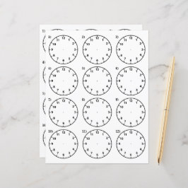 Lámina Ayuda para la enseñanza del profesor cuenta las ho