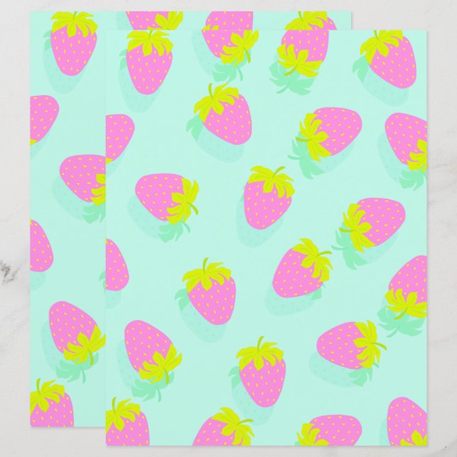 Lámina Azul de fresa (Anverso / Reverso)