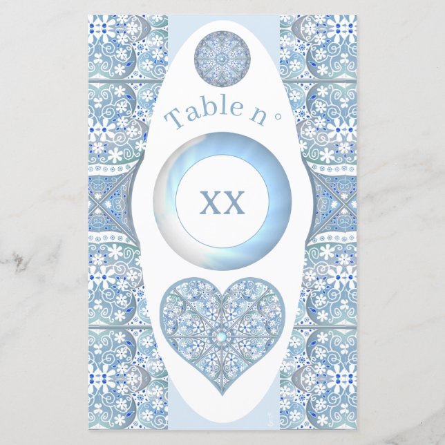 Lámina Azul de luz de encaje cerámico (Reverso)