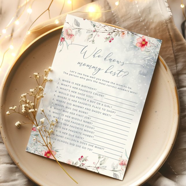 Lámina Azul invernal Quién conoce a mamá mejor juego de d (Subido por el creador)