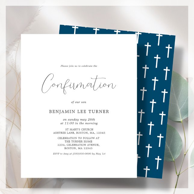 Lámina Azul Marino | Invitación al presupuesto de confirm (Subido por el creador)