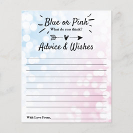 Lámina ¿Azul O Rosa Moderno? Consejo de Fiestas de Revela