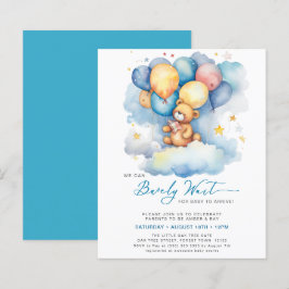 Lámina Azul Podemos Esperar A Un Chico Cuerdo Baby Shower