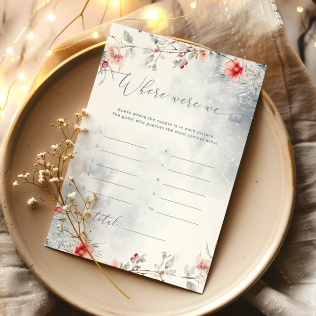 Lámina Azul polvoriento de invierno Dónde estábamos los j (Subido por el creador)