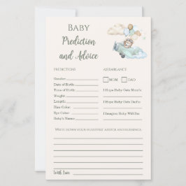 Lámina Baby Advice and Predictions Game Can Bearly Wait