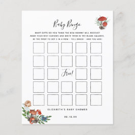 Lámina Baby Bingo | Juego de Baby Shower de Hada Encantad