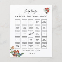 Lámina Baby Bingo | Juego de Baby Shower de Hada Encantad