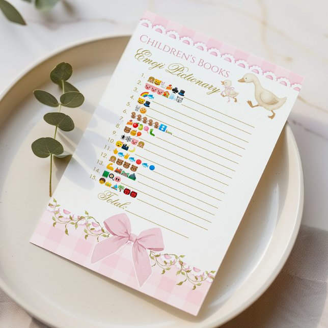 Lámina Baby Books Emoji Pictionary Goose Pink Game (Subido por el creador)