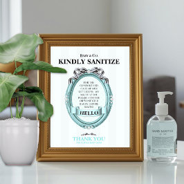 Lámina Baby & Co Sanitize Station Sign