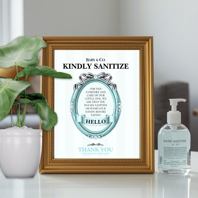 Lámina Baby & Co Sanitize Station Sign (Subido por el creador)