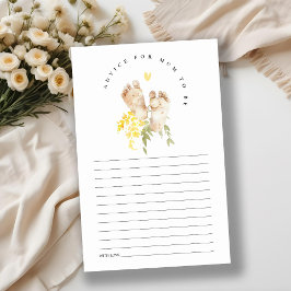 Lámina Baby Feet Yellow Floral Advance Para La Mamá Baby