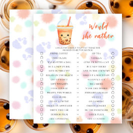 Lámina Baby is brewing bubble tea Would she rather