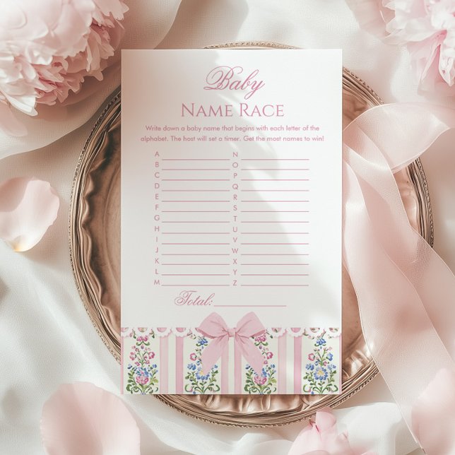 Lámina Baby Name Race Baby Love Shack Baby Coquette game (Subido por el creador)