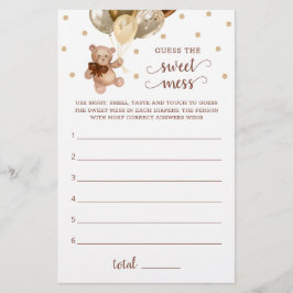 Lámina Baby Shower Adivina El Dulce Juego De Ajedrez Tedd