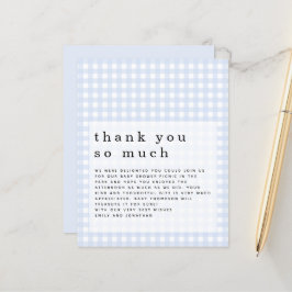 Lámina Baby Shower Blue Gingham de Budget Picnic