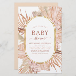Lámina Baby Shower Boho Bohemian de Budget Pampas