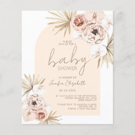 Lámina Baby Shower Boho Bohemian de Budget Pampas