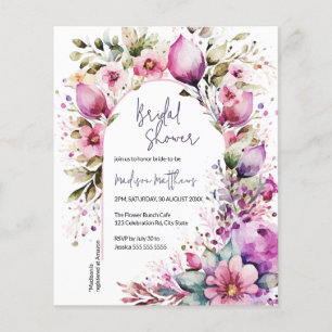 Lámina Baby Shower Budget Floral Arch Bridal Brunch