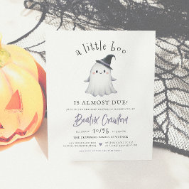 Lámina Baby Shower Chica de Budget Little Boo Halloween