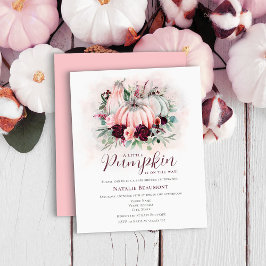 Lámina Baby Shower Chica de calabaza de presupuesto