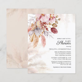 Lámina Baby Shower, Chica de follaje seco y de gramática