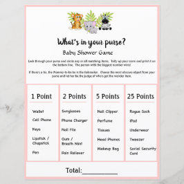 Lámina Baby Shower De Animal Safari Qué Hay En Tu Juego D