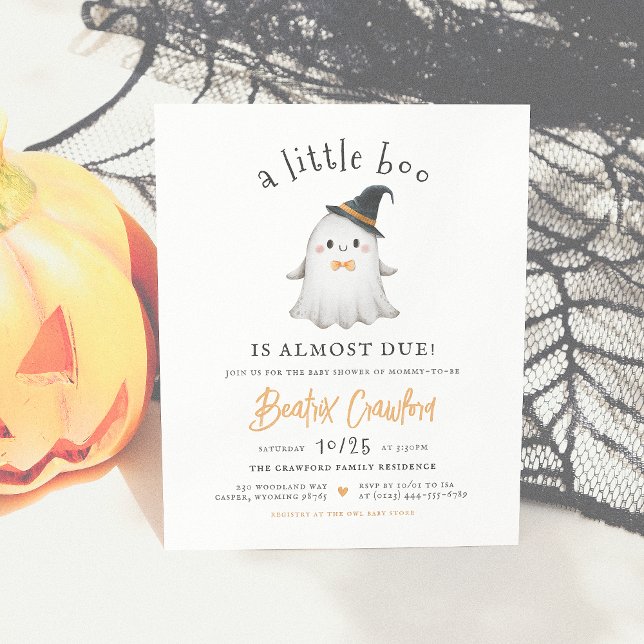 Lámina Baby Shower de Budget Little Boo Halloween (Subido por el creador)
