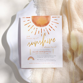 Lámina Baby Shower de Budget Little Ray of Sunshine Boho