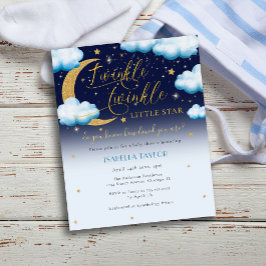 Lámina Baby Shower de Budget Twinkle Little Star Blue Boy