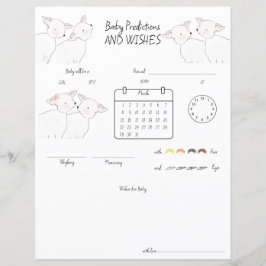 Lámina Baby Shower de cordero pequeño