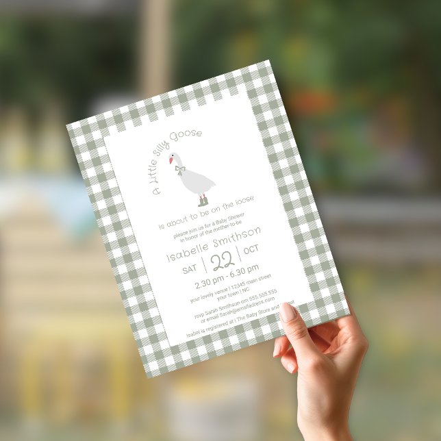 Lámina Baby Shower de gazapo verde azaroso (Subido por el creador)