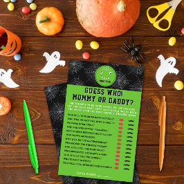 Lámina Baby Shower de Halloween "Hemos creado un monstruo