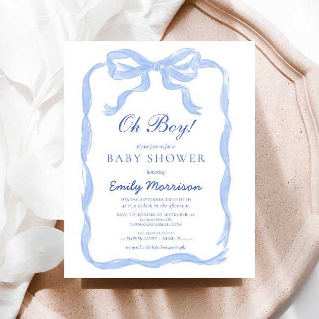 Lámina Baby Shower de la cinta azul del presupuesto Oh Bo (Subido por el creador)