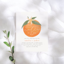 Baby Shower de pareja de Naranjas corruptos con pr