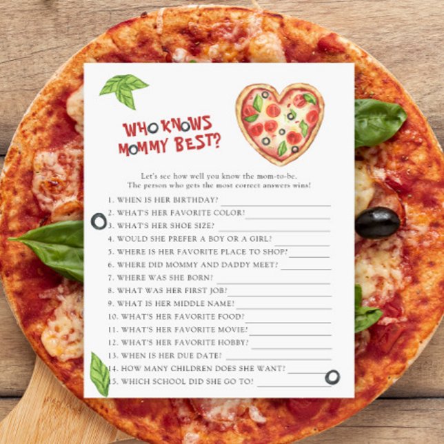 Lámina Baby shower de pizza - Quién conoce mejor a mamá (Subido por el creador)