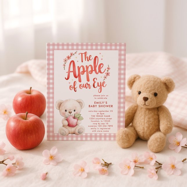 Lámina Baby Shower del Oso Gingham de Apple Presupuestari (Subido por el creador)
