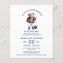 Lámina Baby Shower del pequeño cuarto de baño del fútbol 