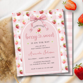 Lámina Baby Shower dulce Berry Berry de Strawberries de p