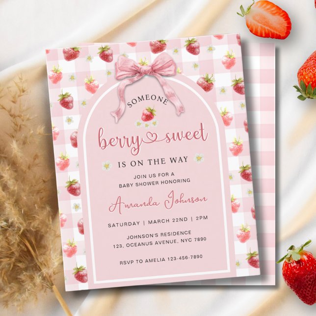 Lámina Baby Shower dulce Berry Berry de Strawberries de p (Subido por el creador)