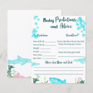Lámina Baby Shower Keepsake Card Predictions and Advances