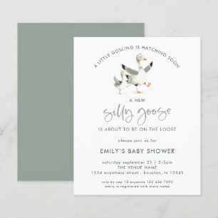 Lámina Baby Shower Minimalista de presupuesto silenciosam
