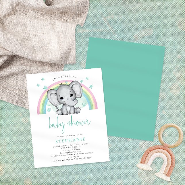 Lámina Baby Shower neutral de género de Elefante Presupue (Subido por el creador)