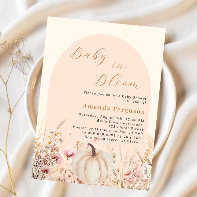 Lámina Baby Shower presupuesto para la floración de calab (Subido por el creador)