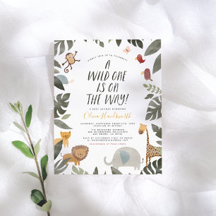 Lámina Baby Shower Wild One Boy