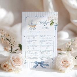 Lámina Baby Trivia French Nursery Blue Coquette Carriage